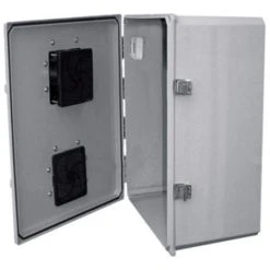 Mier Products Mier NEMA 3R Enclosure, 20x16x8, 12-Volt Fan-Ventilated With Thermostat