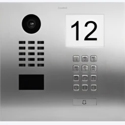 DoorBird IP Video Door Station, 1 Call Button, Keypad, Stainless, Info Panel